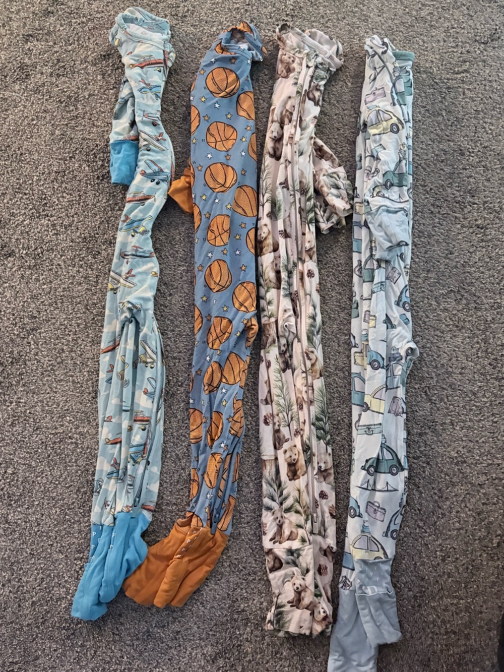 Boys Posh Peanut footie pajama lot